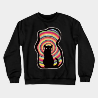 time for child stories: the BLACK CAT Crewneck Sweatshirt